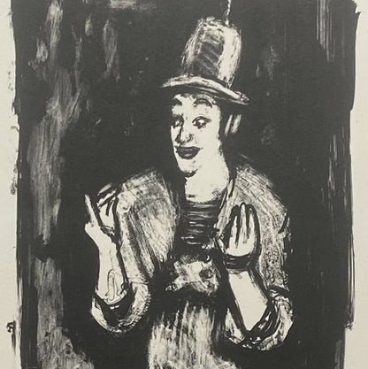 Arbit Blatas | Marcel Marceau | Litografija, 51x20 (68x53)