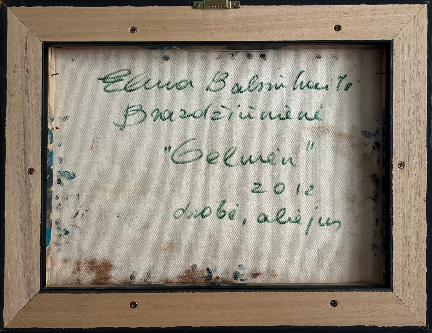 Elena Balsiukaitė-Brazdžiūnienė | Gelmėn, 2012 | Drobė, aliejus, 30x40 (33,5x43,5)