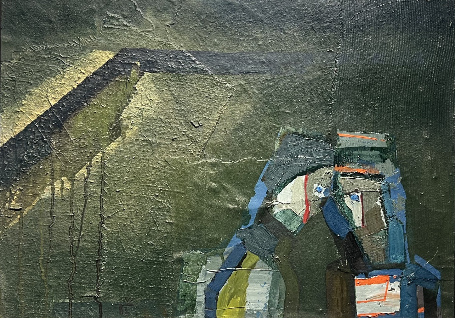 Vincas Kisarauskas | Friendship, 1986 | Oil on canvas, cardboard, 42x56,5 (55x70)