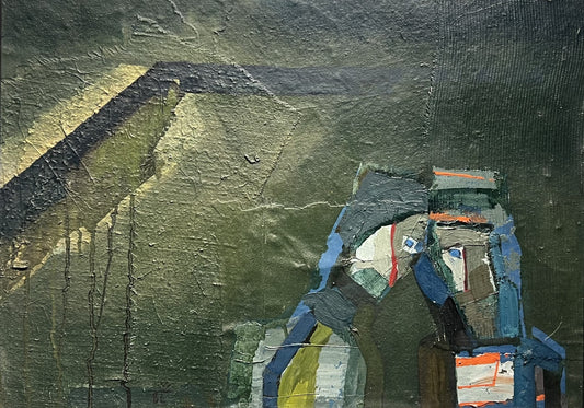 Vincas Kisarauskas | Bičiulystė, 1986 | Aliejus, drobė ant kartono, 42x56,5 (55x70)