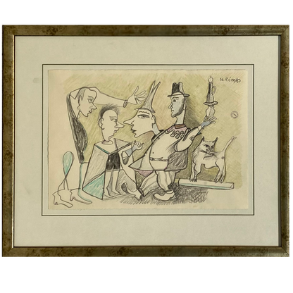 Rimas Bičiūnas | Untitled, 1996 | Pencil on paper, 21x30 (35.5x44)