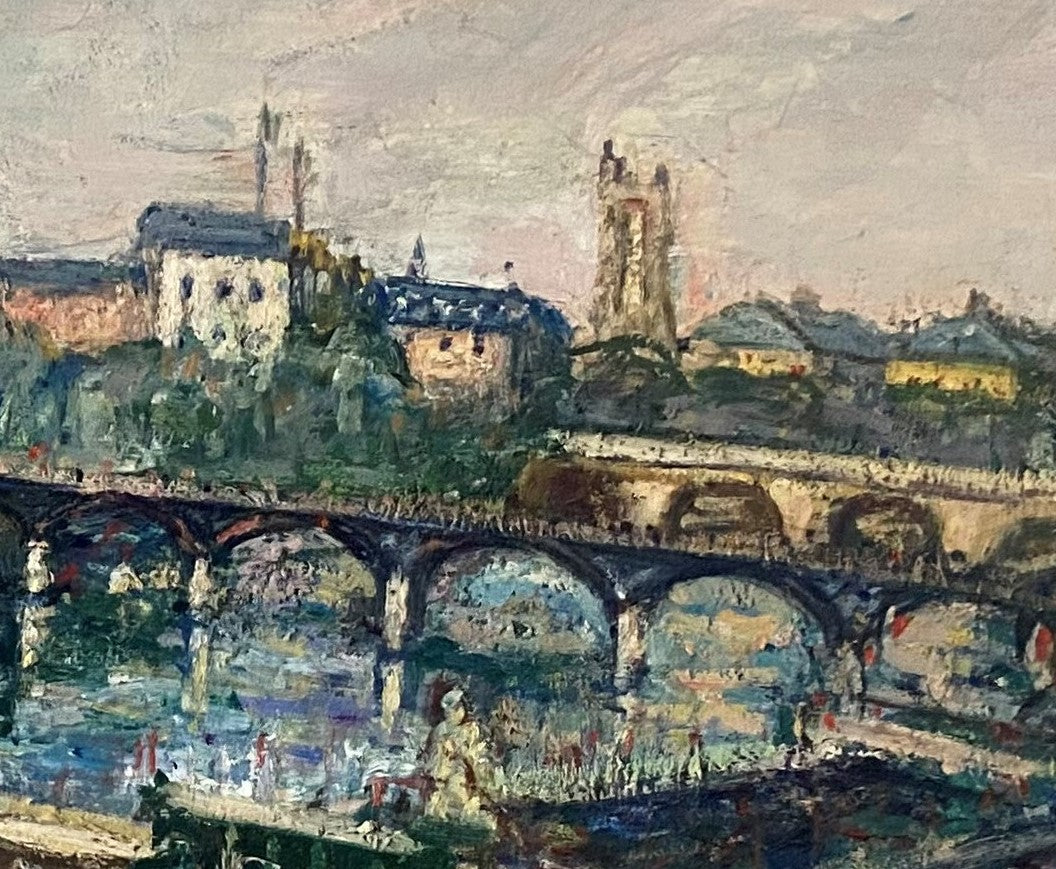 Arbit Blatas | Bridges of Paris | Oil on canvas, 96x132 (110x146)