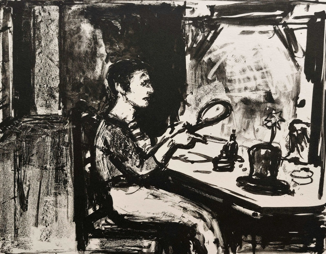 Arbit Blatas<br>Mimas Marselis Marso, 1960<br>Litografija, 22x27 (51x53,5)