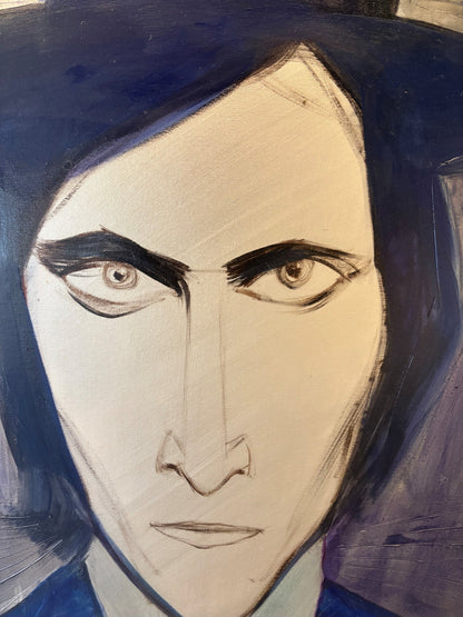 Linas Cicėnas-CICA | Vincent Gallo | Aliejus, drobė, 890x60 