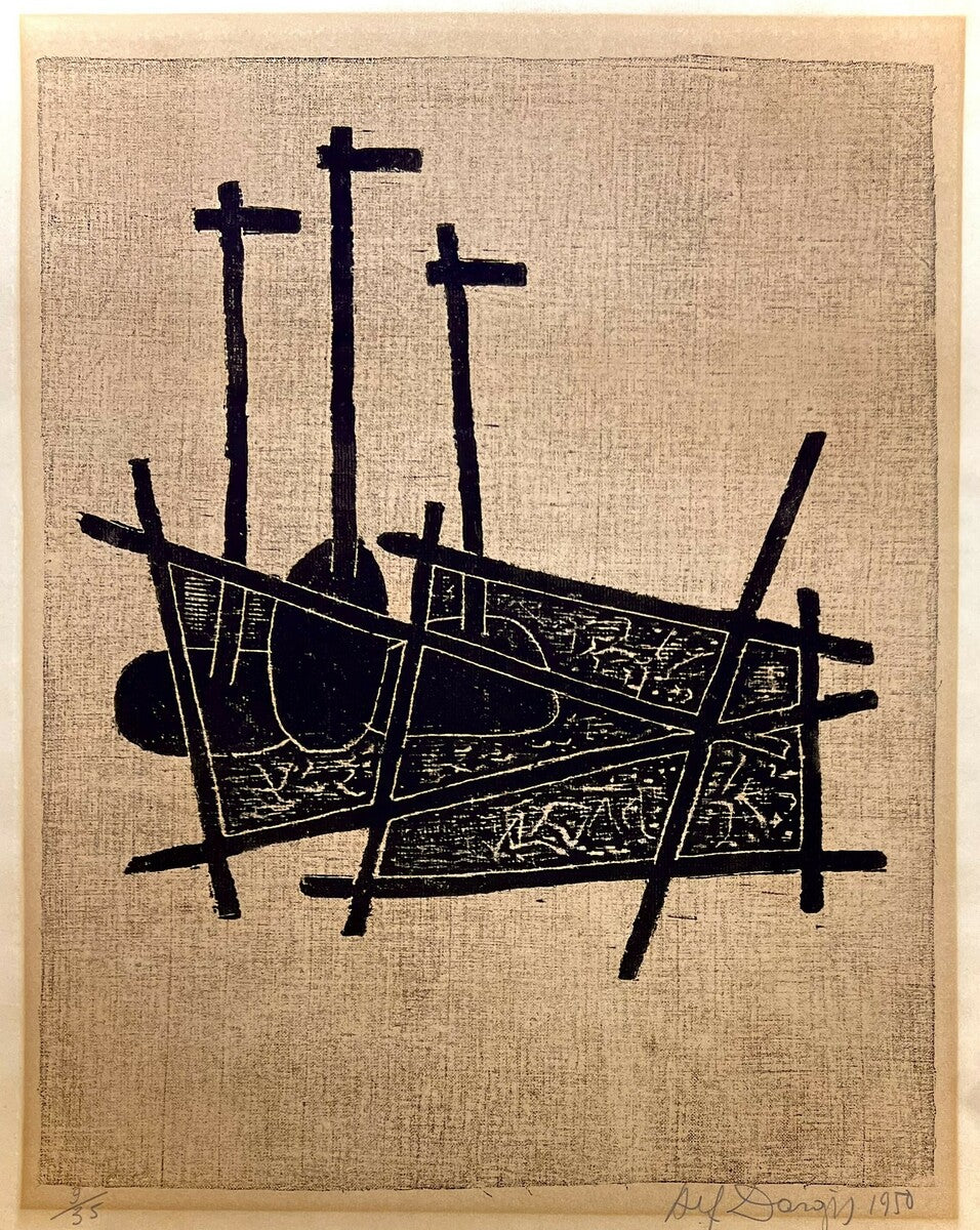 Alfonsas Dargis | Untitled, 1950 | Woodcut, 9/35, 51x40 (62x48)