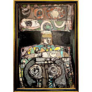 Alfonsas Dargis | Composition | Mixed media on canvas laid on wood,  49x34 (53x38)