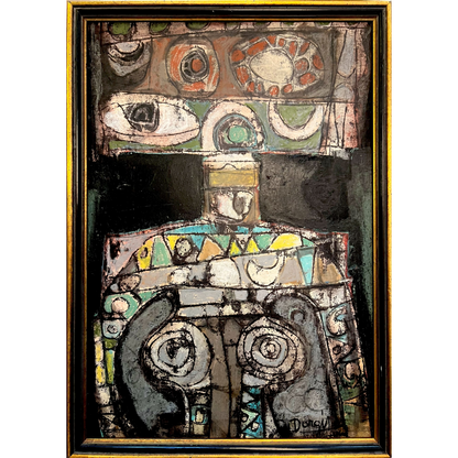 Alfonsas Dargis | Composition | Mixed media on canvas laid on wood,  49x34 (53x38)