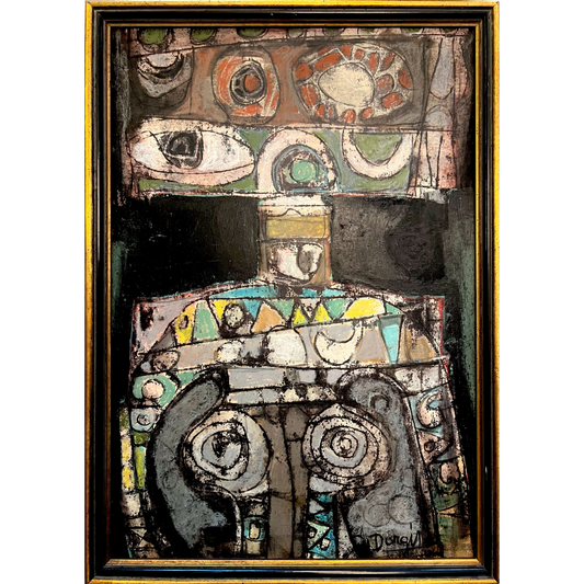 Alfonsas Dargis | Kompozicija | Mišri technika, drobė ant medžio plokštės,  49x34 (53x38)
