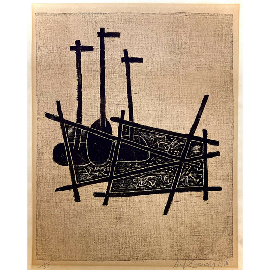 Alfonsas Dargis | Be pav., 1950 | Medžio raižinys, 9/35, 51x40 (62x48)
