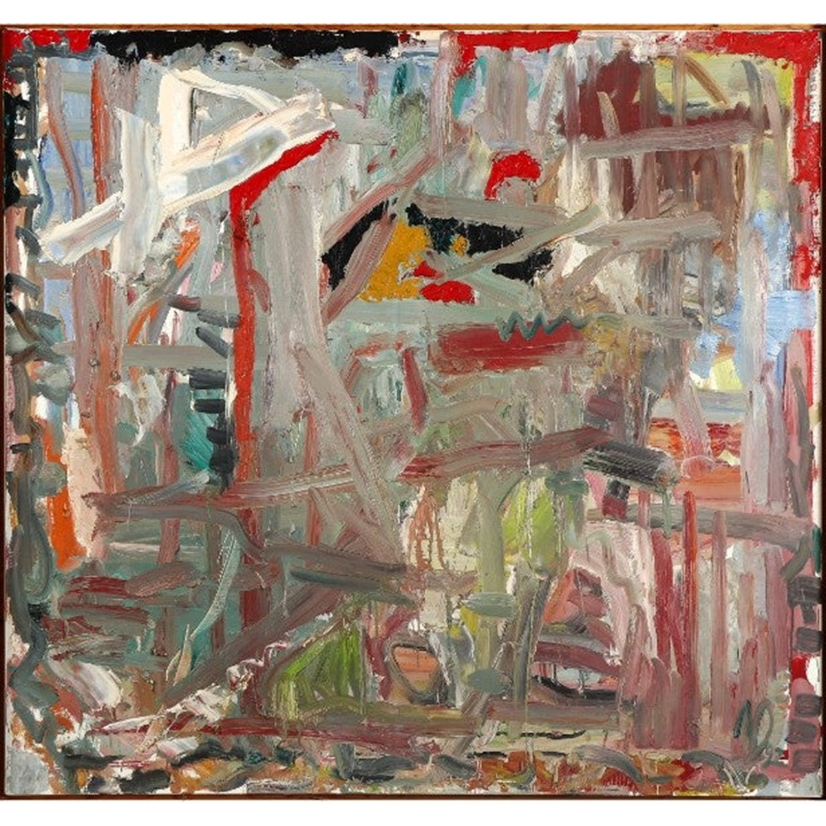 Vytautas Dubauskas | Opus No 2, 1992 | Aliejus, drobė, 140x150 (145x155