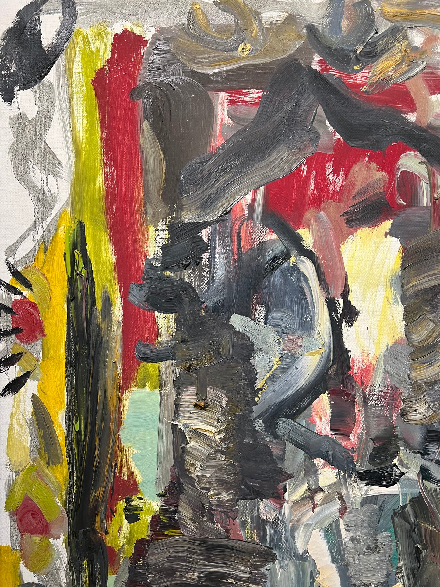 Vytautas Dubauskas | Kompozicija, 1992 | Aliejus, drobė, 140,5x150,5 (145x155,5)