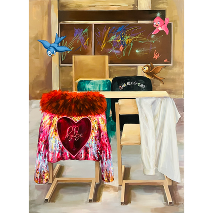 Gabrielė Šermukšnytė | Asmenybių pamoka, 2025 | Drobė, akrilas, 166x120