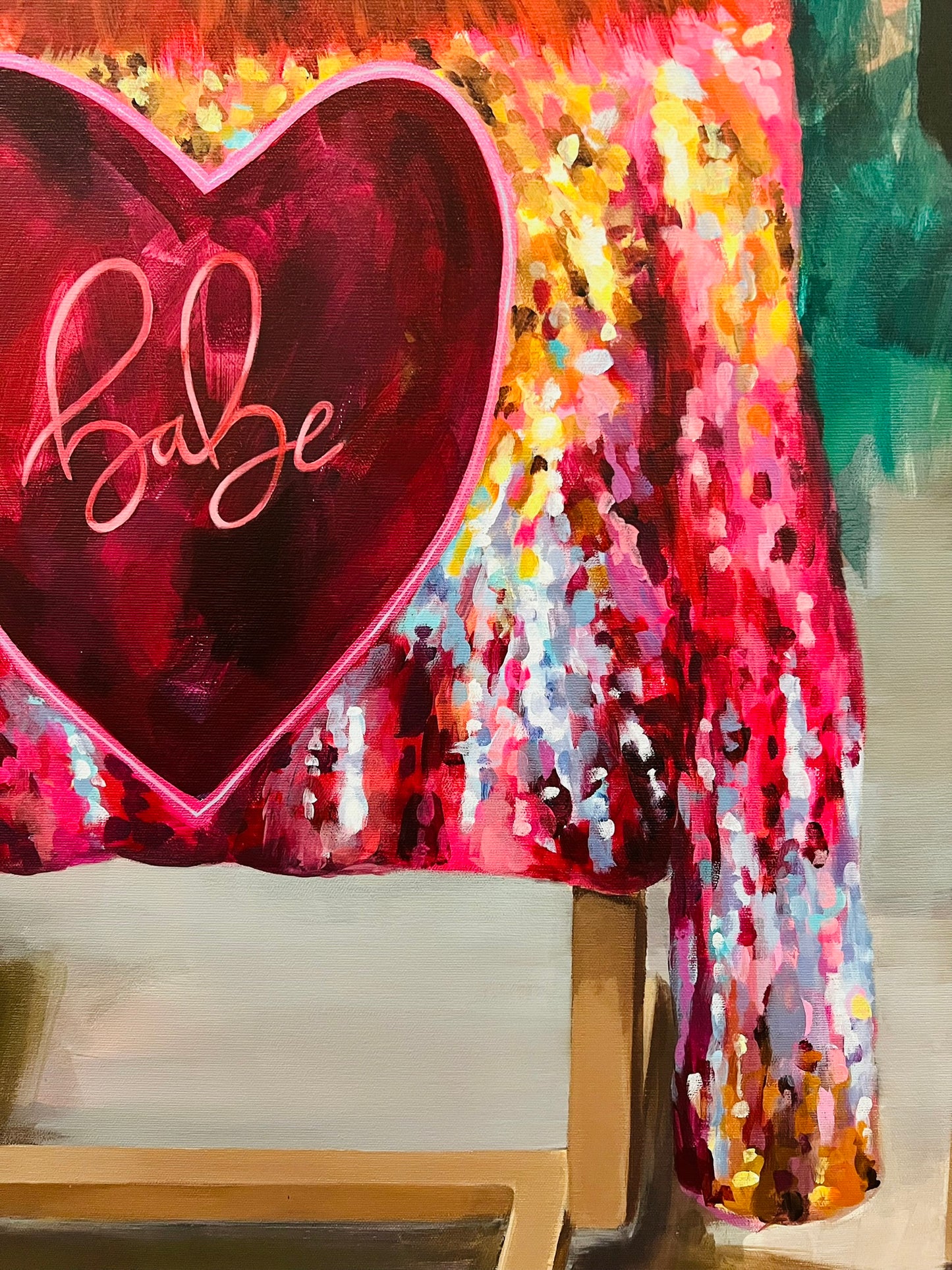 Gabrielė Šermukšnytė | Asmenybių pamoka, 2025 | Drobė, akrilas, 166x120