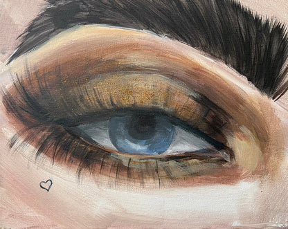 Gabrielė Šermukšnytė | Auksiniai šešėliai, 2025 | Drobė, akrilas, 24x30