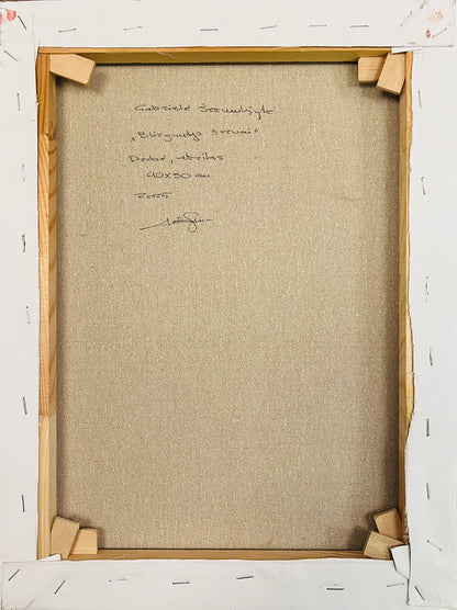 Gabrielė Šermukšnytė | Blizgantys šarvai, 2025 | Acrylic on canvas, 40x30