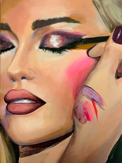 Gabrielė Šermukšnytė | Blizgantys šarvai, 2025 | Acrylic on canvas, 40x30