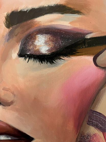 Gabrielė Šermukšnytė | Blizgantys šarvai, 2025 | Acrylic on canvas, 40x30