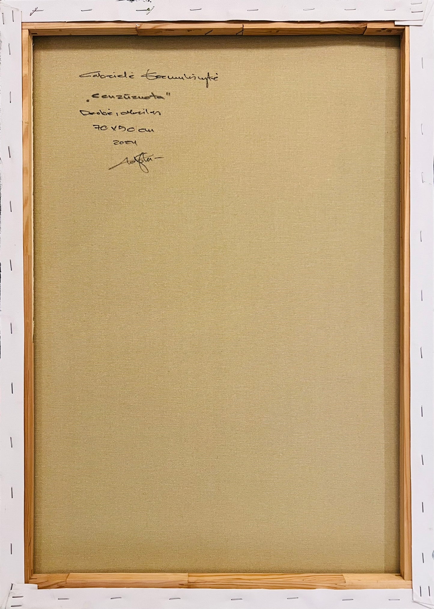 Gabrielė Šermukšnytė | Cenzūruota, 2024 | Acrylic on canvas, 70x50