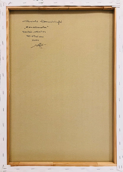 Gabrielė Šermukšnytė | Cenzūruota, 2024 | Acrylic on canvas, 70x50