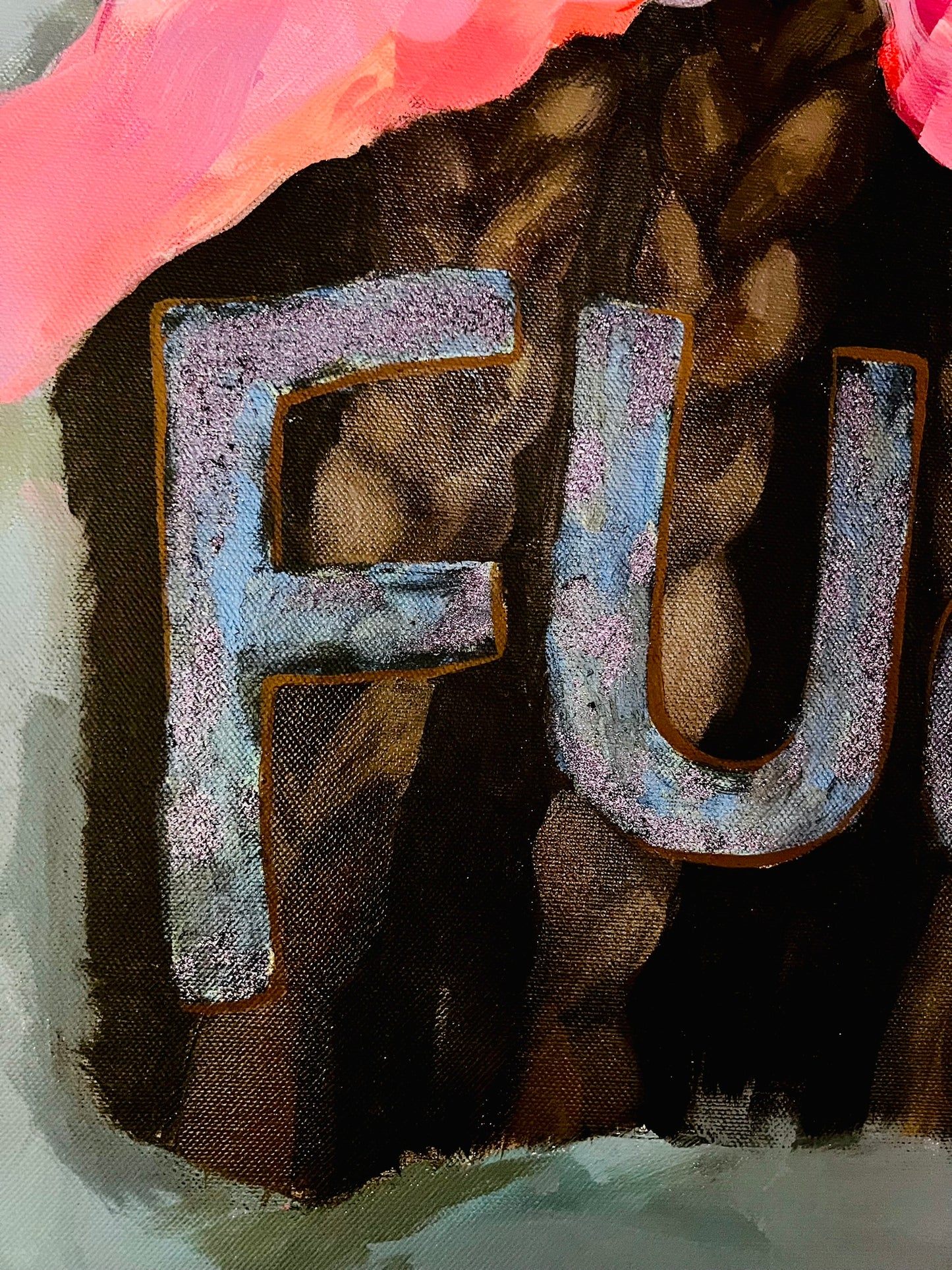 Gabrielė Šermukšnytė | Cenzūruota, 2024 | Acrylic on canvas, 70x50