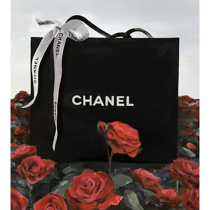 Gabrielė Šermukšnytė | Chanel maišelis, 2025 | Acrylic on canvas, 45x45