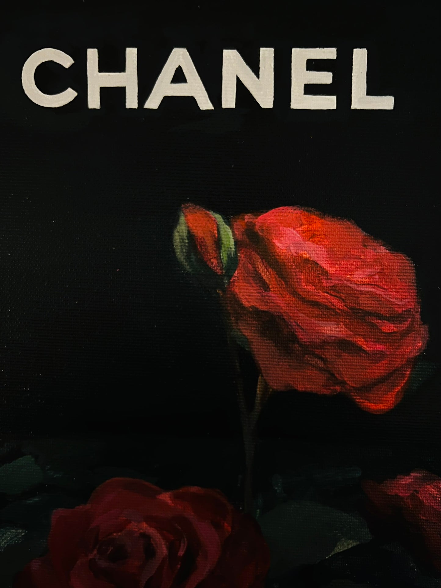 Gabrielė Šermukšnytė | Chanel maišelis, 2025 | Acrylic on canvas, 45x45