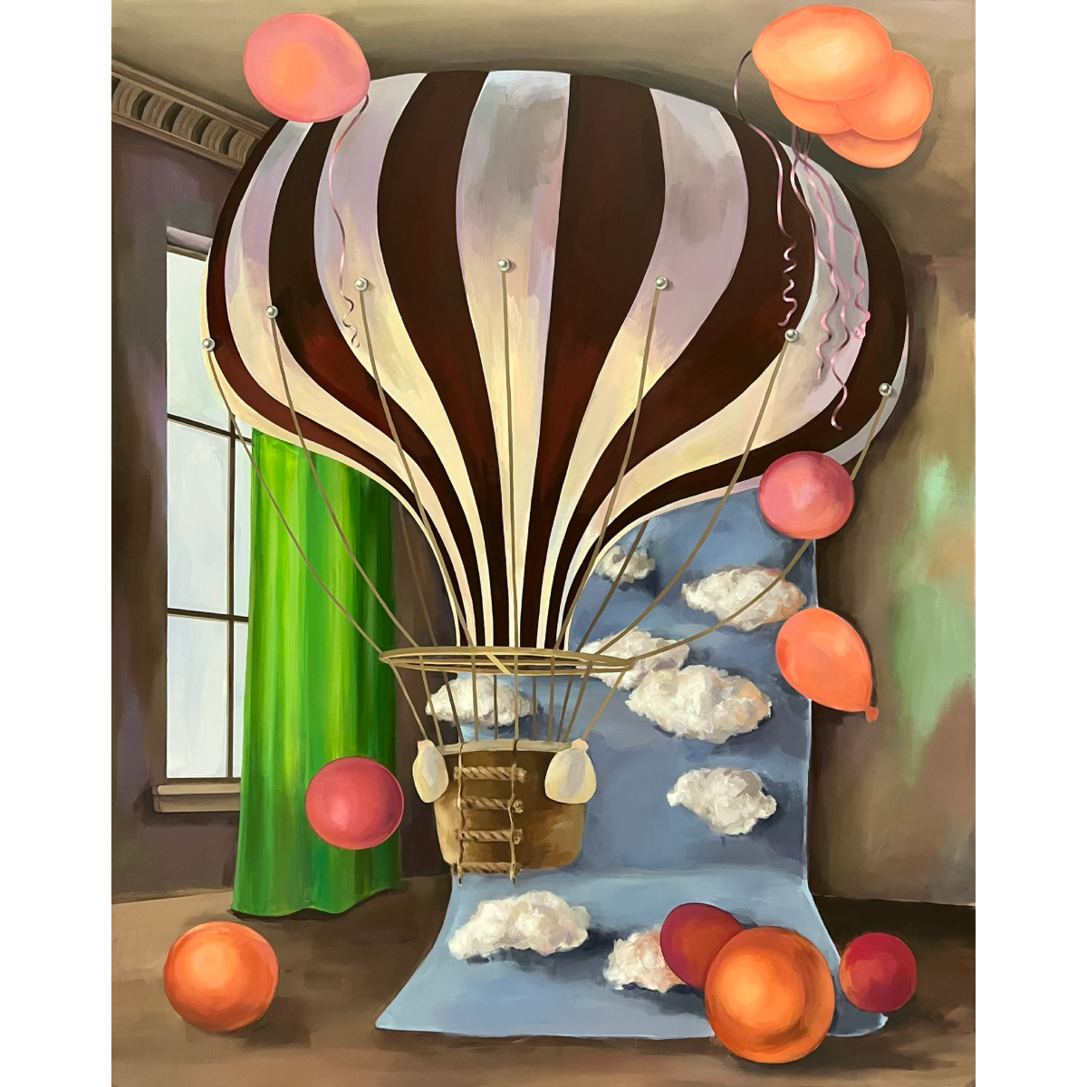 Gabrielė Šermukšnytė | Daydreaming, 2024 | Drobė, akrilas, 177x140 