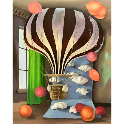 Gabrielė Šermukšnytė | Daydreaming, 2024 | Drobė, akrilas, 177x140 