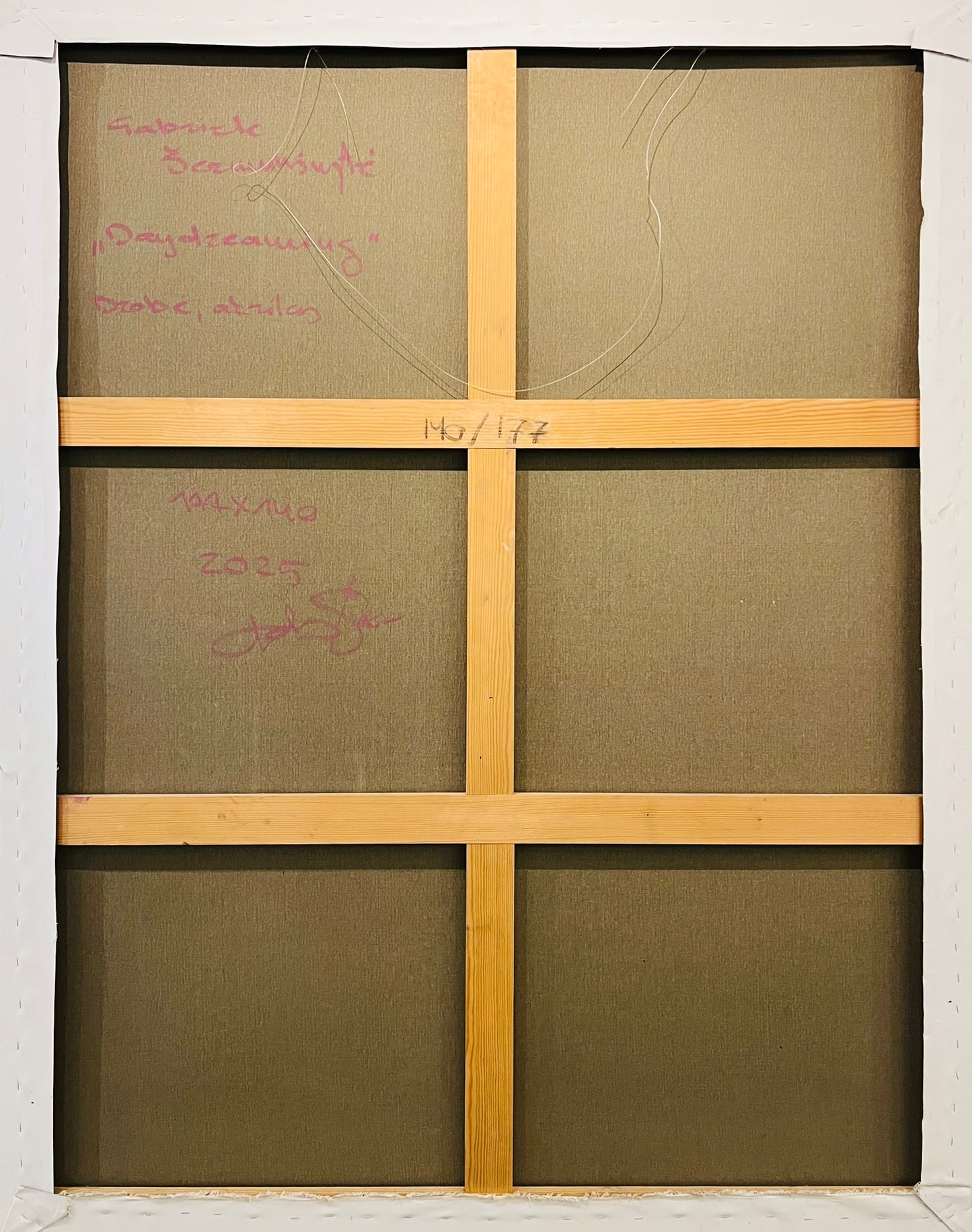 Gabrielė Šermukšnytė | Daydreaming, 2024 | Drobė, akrilas, 177x140 