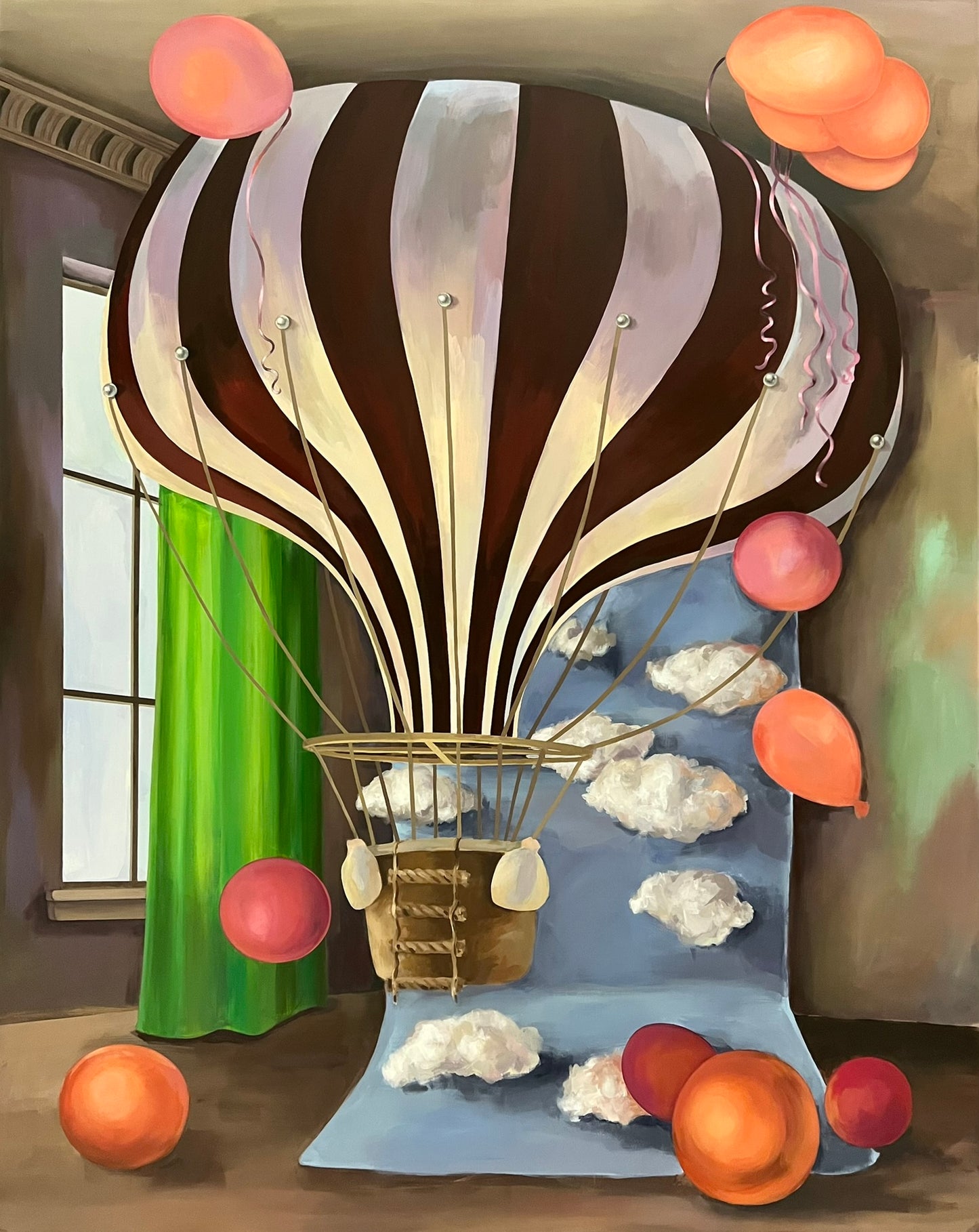 Gabrielė Šermukšnytė | Daydreaming, 2024 | Drobė, akrilas, 177x140 