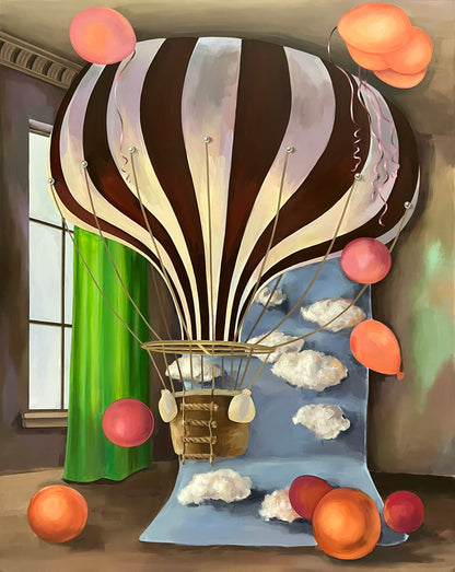 Gabrielė Šermukšnytė | Daydreaming, 2024 | Drobė, akrilas, 177x140 