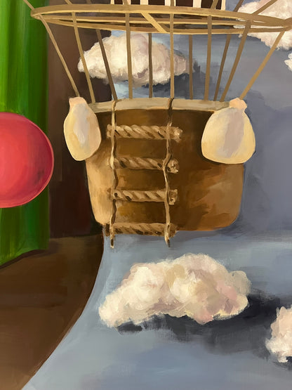 Gabrielė Šermukšnytė | Daydreaming, 2024 | Drobė, akrilas, 177x140 