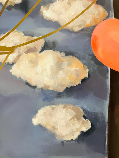 Gabrielė Šermukšnytė | Daydreaming, 2024 | Drobė, akrilas, 177x140 