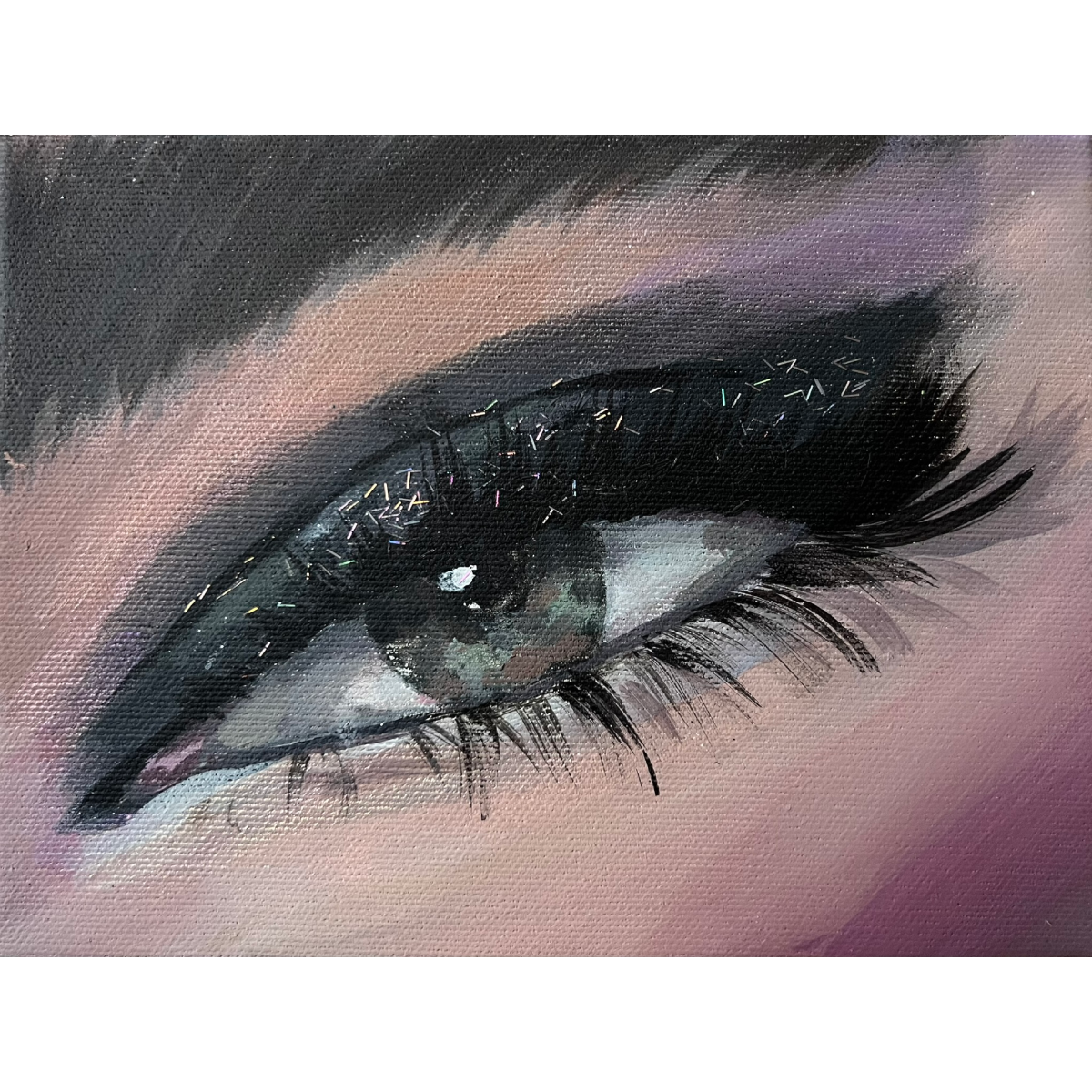 Gabrielė Šermukšnytė | Saulėlydis, 2025 | Acrylic on canvas, 13x18