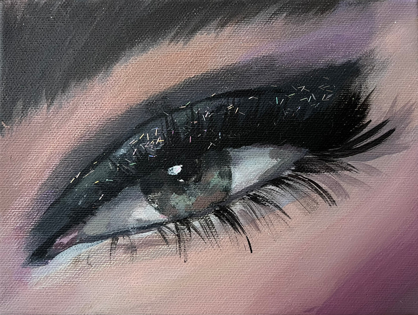 Gabrielė Šermukšnytė | Saulėlydis, 2025 | Acrylic on canvas, 13x18