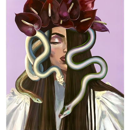 Gabrielė Šermukšnytė | Guilty Pleasure, 2025 | Acrylic on canvas, 100x90