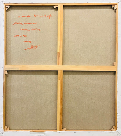 Gabrielė Šermukšnytė | Guilty Pleasure, 2025 | Acrylic on canvas, 100x90