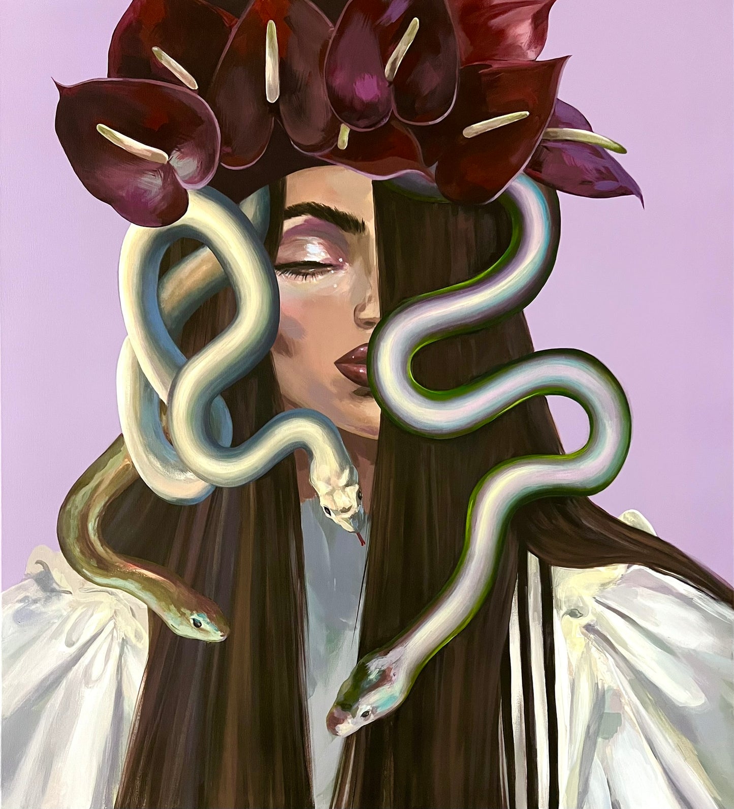 Gabrielė Šermukšnytė | Guilty Pleasure, 2025 | Acrylic on canvas, 100x90