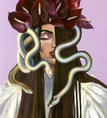 Gabrielė Šermukšnytė | Guilty Pleasure, 2025 | Acrylic on canvas, 100x90