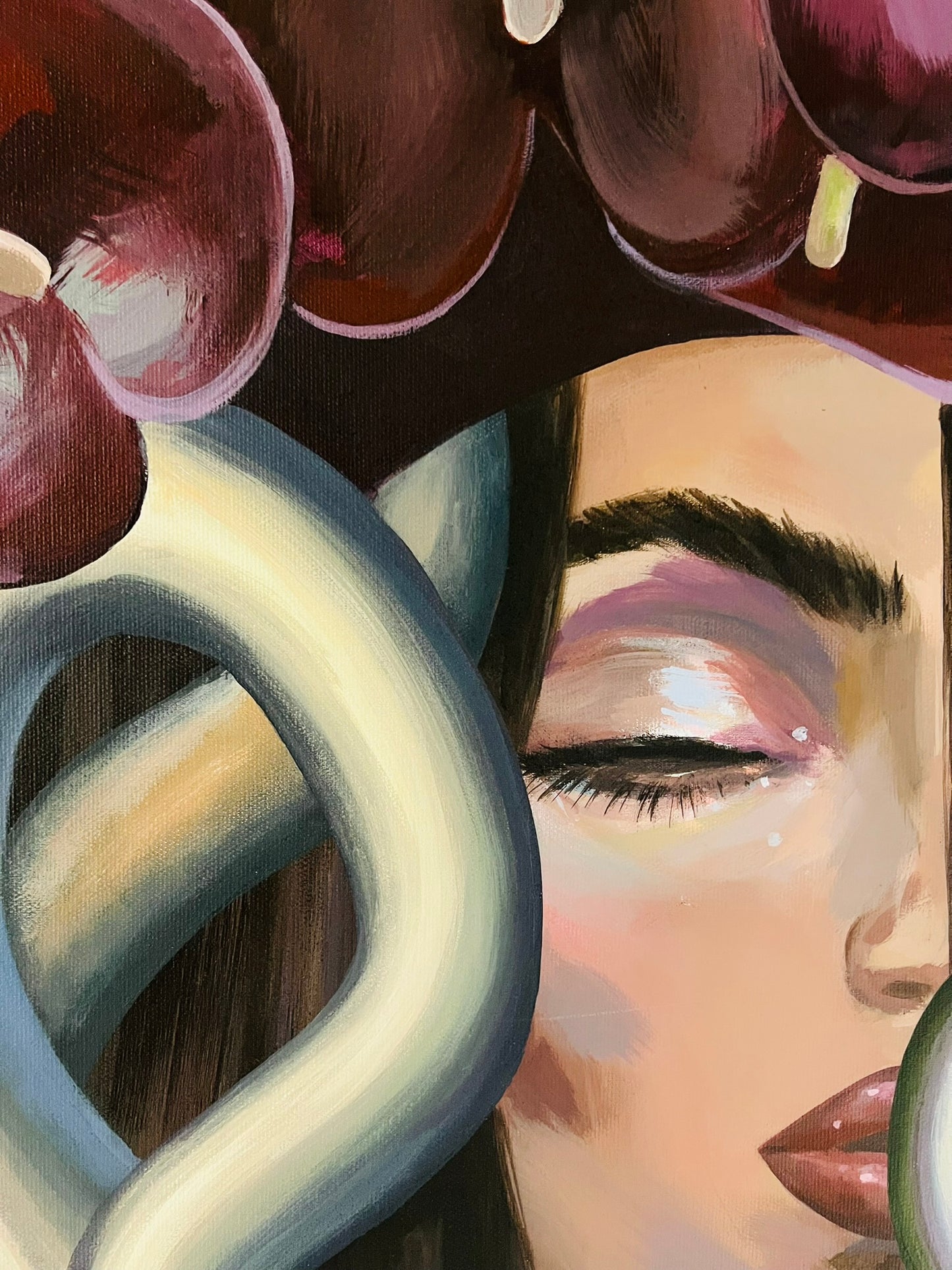 Gabrielė Šermukšnytė | Guilty Pleasure, 2025 | Acrylic on canvas, 100x90