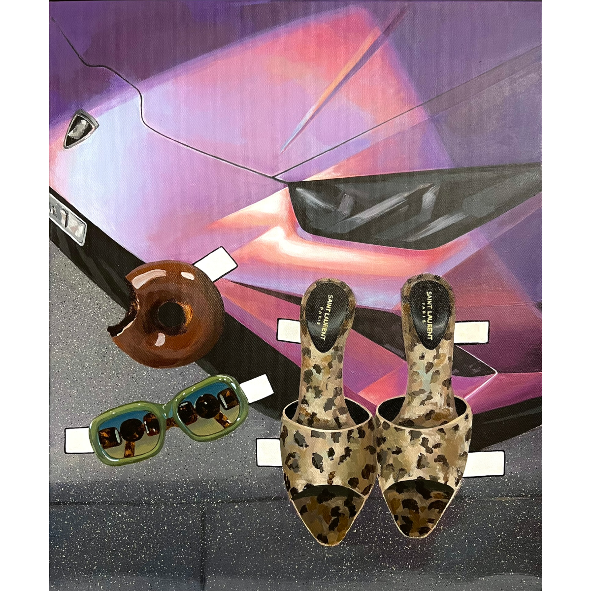 Gabrielė Šermukšnytė | Haters Gonna Hate, 2024 | Acrylic on canvas, 60x50