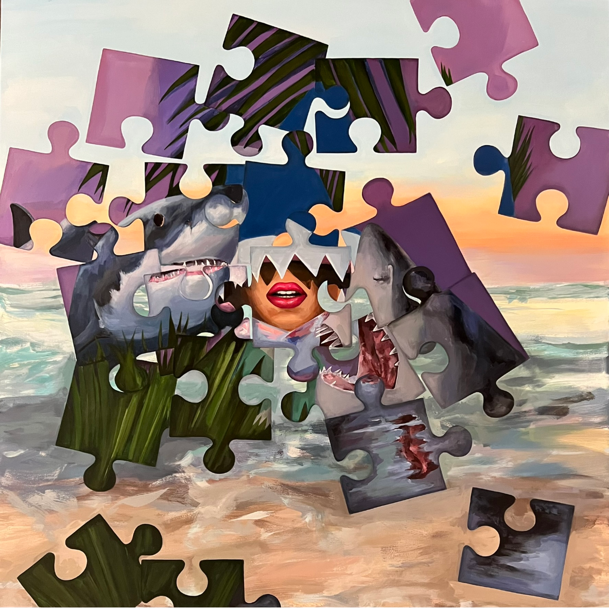 Gabrielė Šermukšnytė | Kantrybė, 2024 | Acrylic on canvas, 120x120