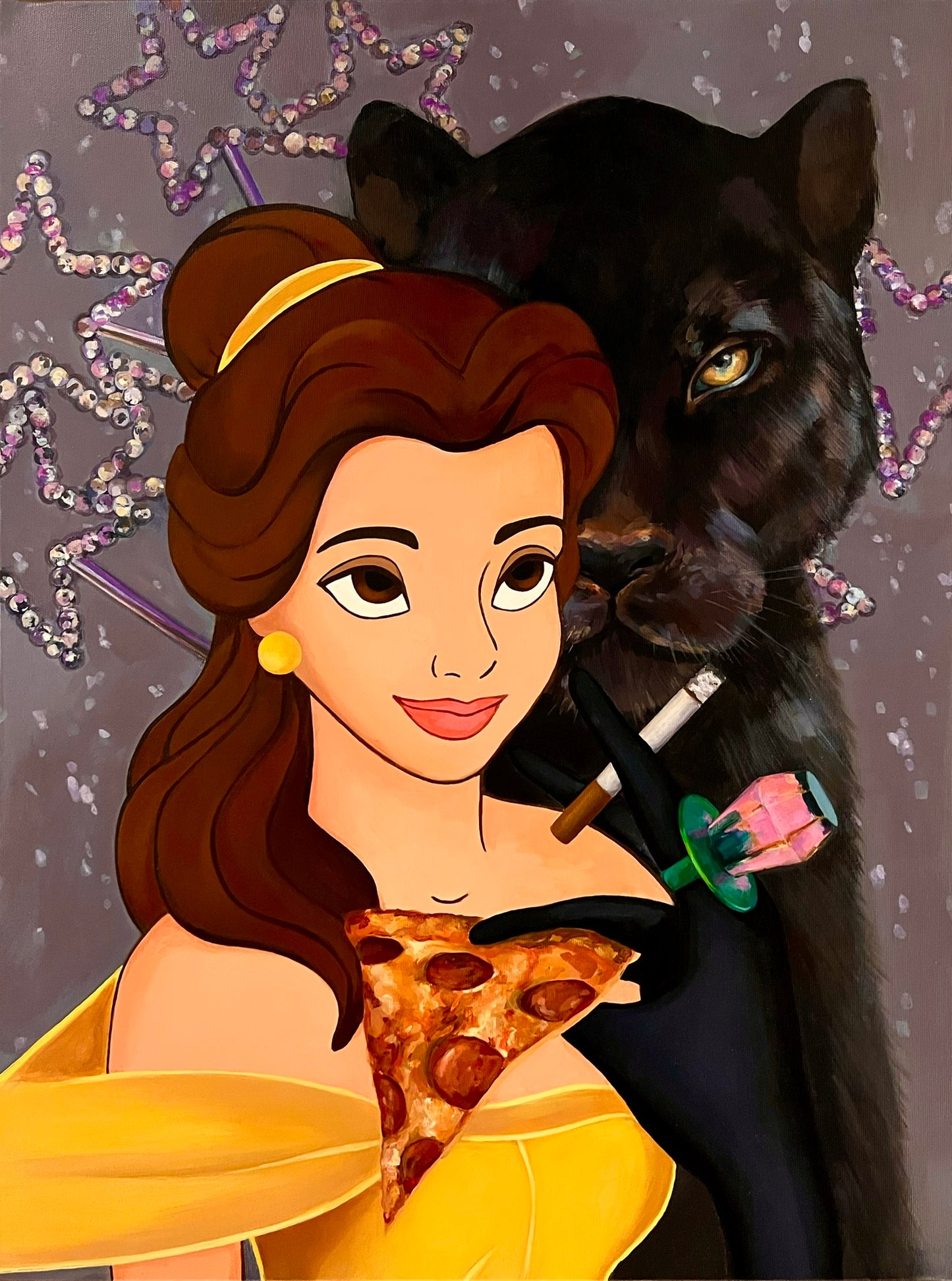 Gabrielė Šermukšnytė | Jimmy, Get Me High, 2023 | Acrylic on canvas, 80x60