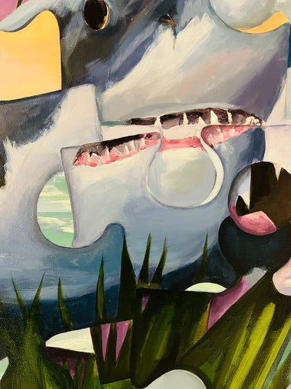 Gabrielė Šermukšnytė | Kantrybė, 2024 | Acrylic on canvas, 120x120