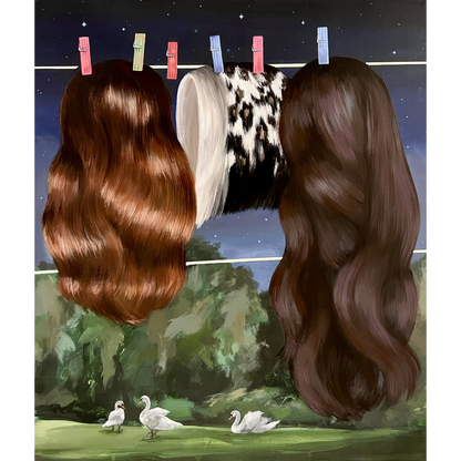 Gabrielė Šermukšnytė | Laundry: Full Moon Edition, 2025 | Drobė, akrilas, 70x60