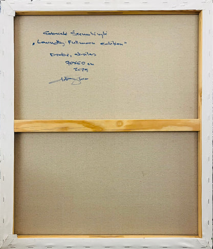 Gabrielė Šermukšnytė | Laundry: Full Moon Edition, 2025 | Drobė, akrilas, 70x60