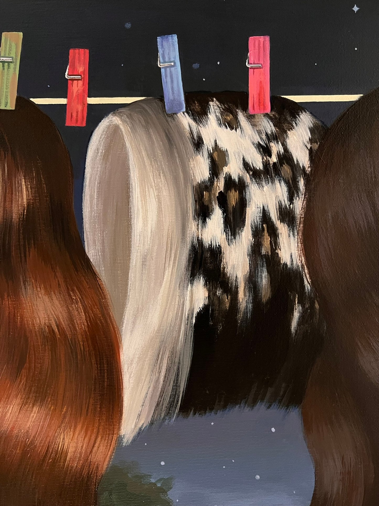 Gabrielė Šermukšnytė | Laundry: Full Moon Edition, 2025 | Drobė, akrilas, 70x60