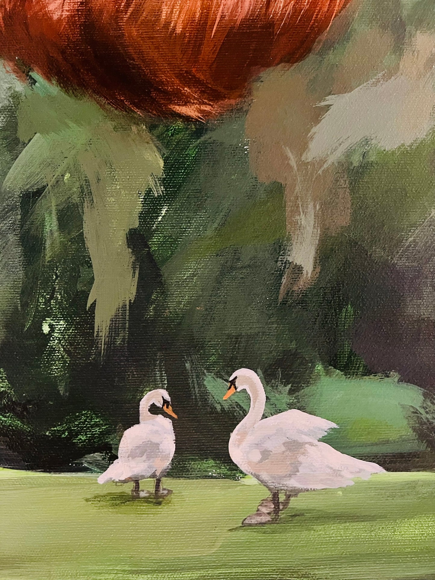 Gabrielė Šermukšnytė | Laundry: Full Moon Edition, 2025 | Drobė, akrilas, 70x60