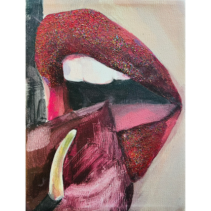 Gabrielė Šermukšnytė | Lies, 2024 | Drobė, akrilas, 20x15