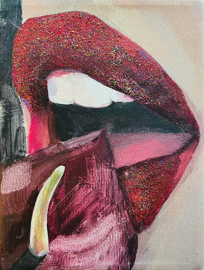 Gabrielė Šermukšnytė | Lies, 2024 | Drobė, akrilas, 20x15